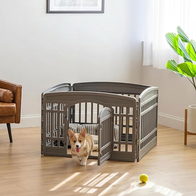 IRIS USA 24" Dog Playpen 4-Panel Pet Exercise Pen - Image 4
