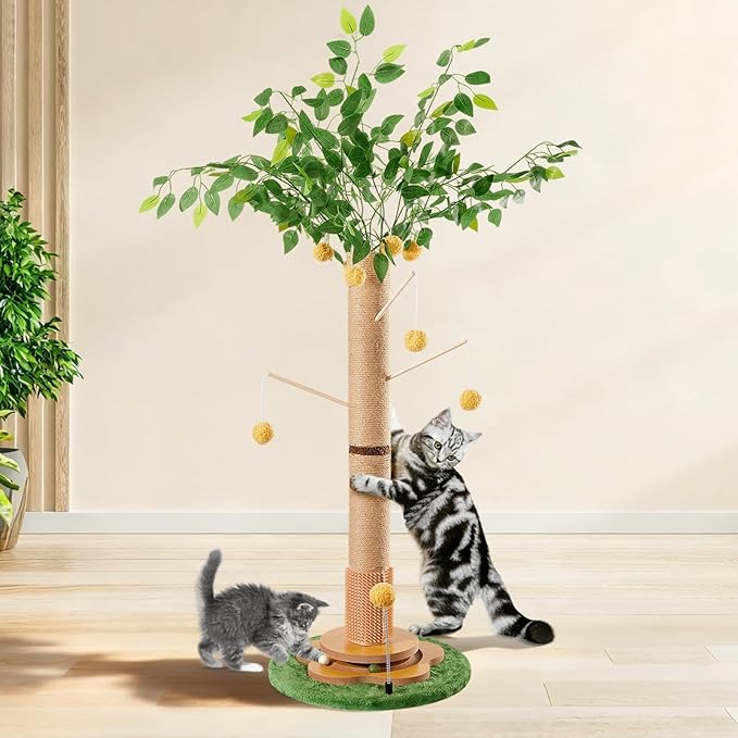 45" Tall Cat Scratching Post by ChongzhiweiPetProduct