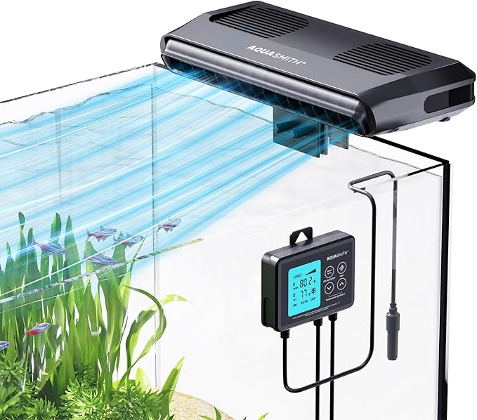 AQUASMITH Aquarium Chiller Fan, Fish Tank Cooler by Aquasmith
