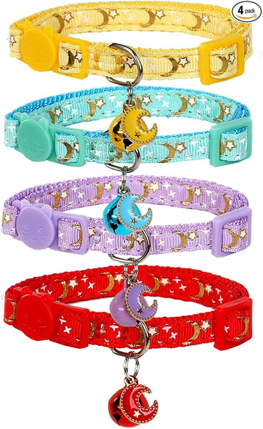 Yizepet Cat Collars with Bells, Breakaway Kitten Collar, Cute Kitty Collar by Yizepet