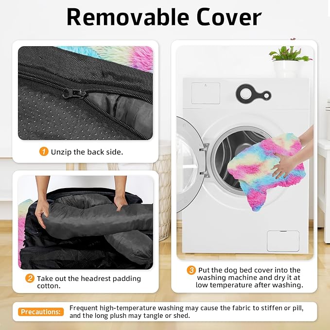 GGIB Calming Dog Bed Fluffy Plush Dog Mat - Image 4