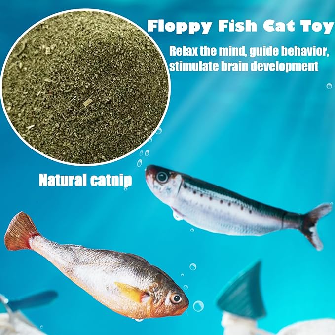 Catnip Toys for Cats Cat Nip Toys Cat Fish Toy Catnip Toy Small Floppy Fish Cat - Image 4