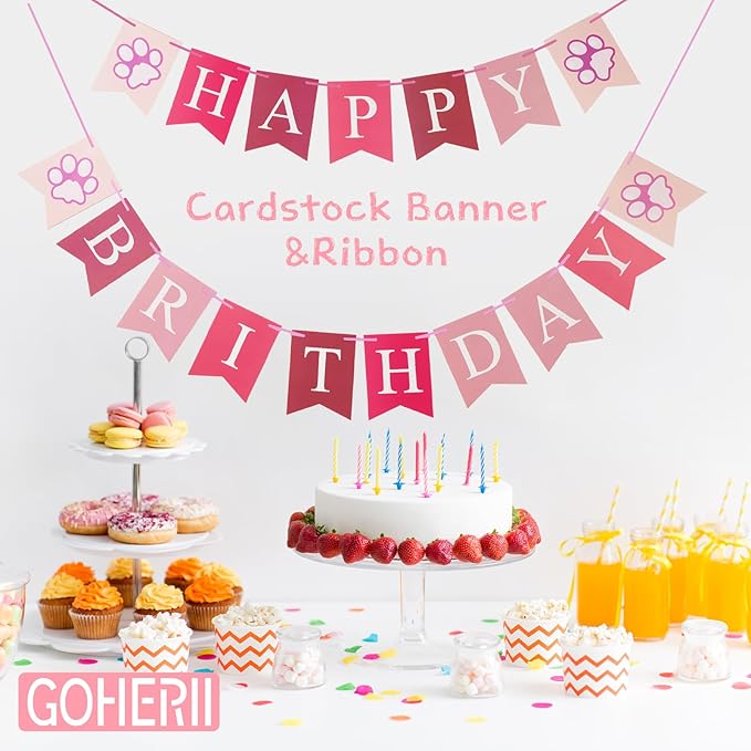 Dog Birthday Party Decoration, Pet Birthday Bandana Set - Image 5