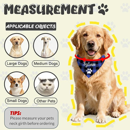 Custom Dog Bandana with Name, Personalized Pet Bandana - Image 4