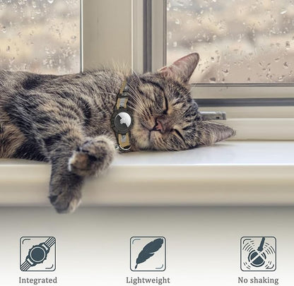 Reflective AirTag Cat Collar, Integrated Cat Tracker Collar - Image 4