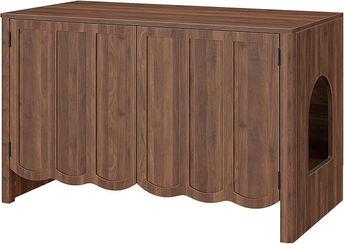 HOOBRO Cat Litter Box Enclosure, 31.5" Hidden Litter Box Furniture - Image 9