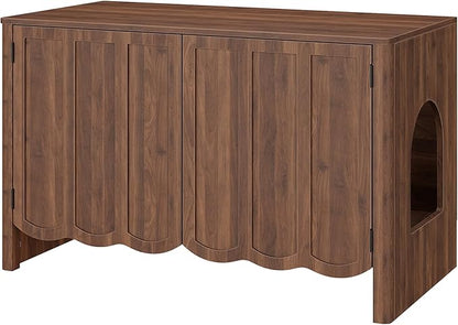 HOOBRO Cat Litter Box Enclosure, 31.5" Hidden Litter Box Furniture - Image 9