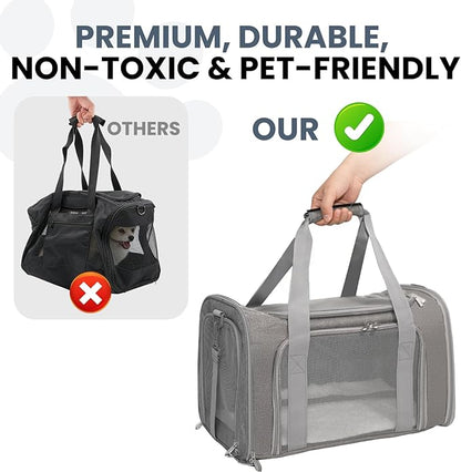 Expandable Cat Carrier Airline Approved Soft-Sided Pet Travel Carrier - Image 5