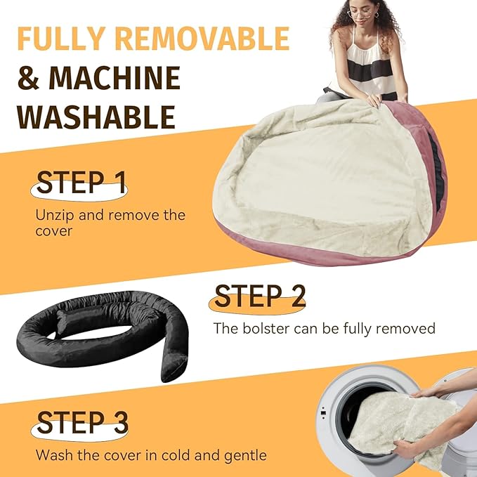 Orthopedic Jumbo Dog Bed for Extra Large Dogs, Giant Waterproof Dog Bed for - Image 5
