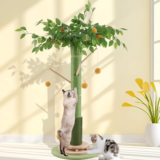 Cat Scratching Post, 45 Inch Tall Cat Scratcher Tree by Sheripet