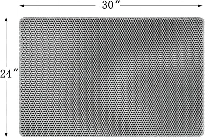 Cat Litter Mat Large Cat Litter Trapping Mat 30x24 inch Double Layer Urine and - Image 3