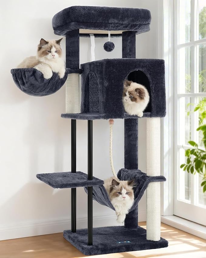 Gitelsnour Cat Tree, Cat Tower for Indoor Cats, 43.3 inch Cat Tree Tower by Gitelnour