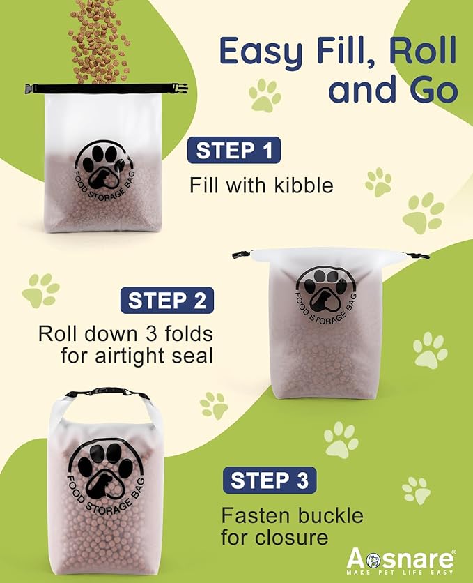 42 Cups Pet Food Storage Bag for Travel - Image 5