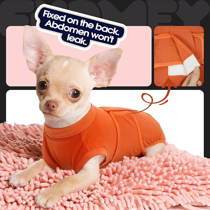 FUAMEY Dog Recovery Suit Male, Dogs Surgery Neuter Suits Puppy Spay Shirts - Image 8