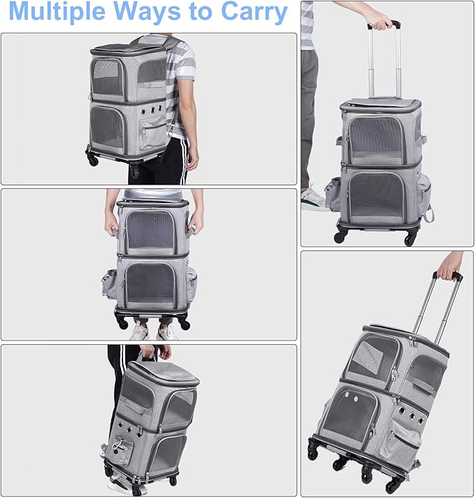 HOVONO Double-Compartment Pet Carrier Backpack - Image 4