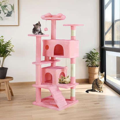 Sweetcrispy 54 Inch Cats Tree Tower, Indoor Cat Condo - Image 7