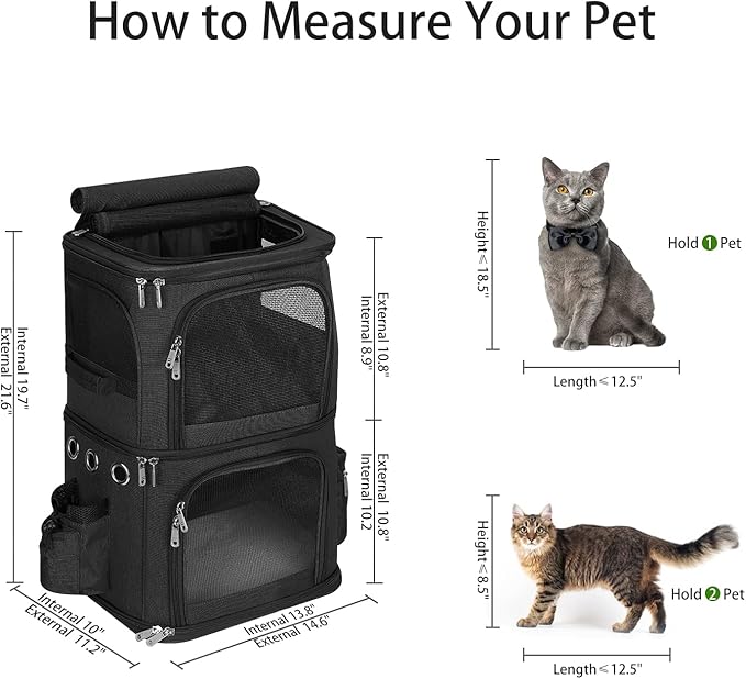 HOVONO Double-Compartment Pet Carrier Backpack - Image 7