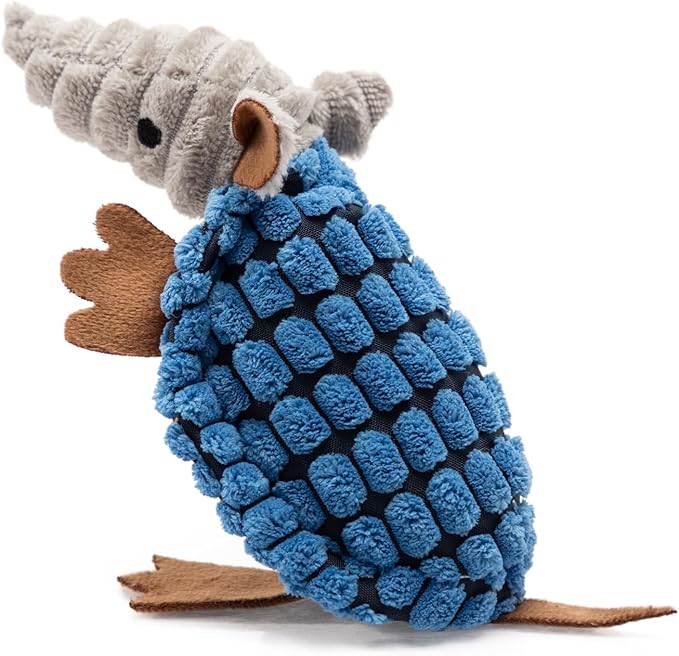 Hollypet Plush Dog Squeaky Toy Stuffed Armadillo Animal Pet Puppy Chew Toys by Hollypet