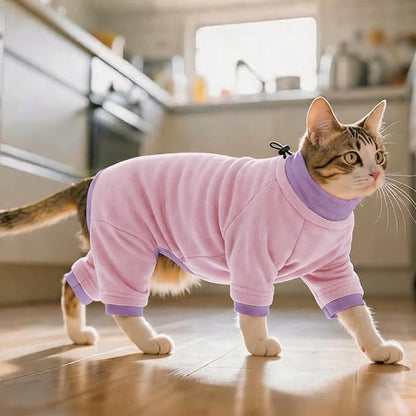 PUMYPOREITY Cat Anti-Licking Sweater – Reduce Over-Grooming & Fur Shedding - Image 6