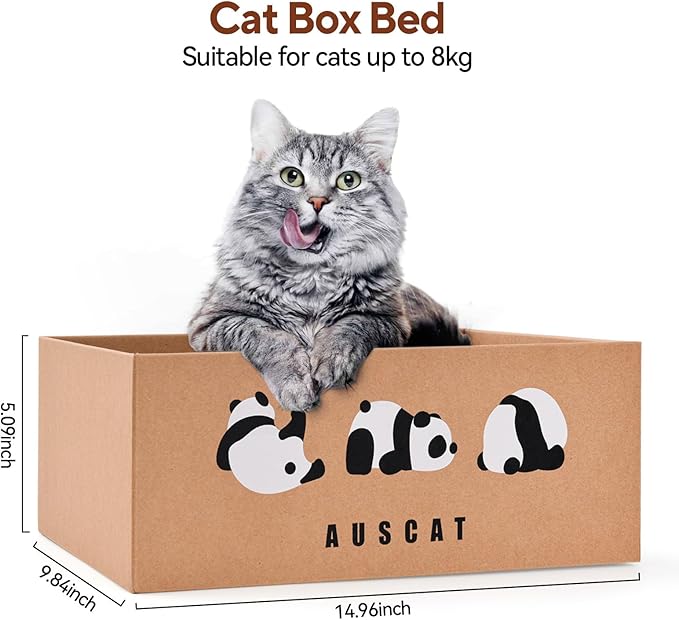 AUSCAT Cardboard Cat Wall Scratcher, 7 cat Scratching Boards - Image 4