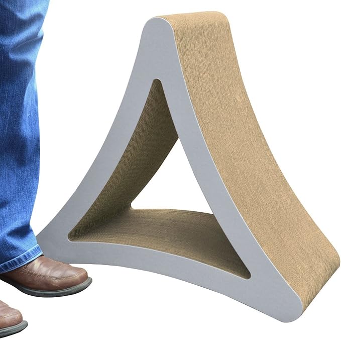 PetFusion 3-Sided Vertical Scratch Play & Perch Cat Scratching Post, 100% by PetFusion