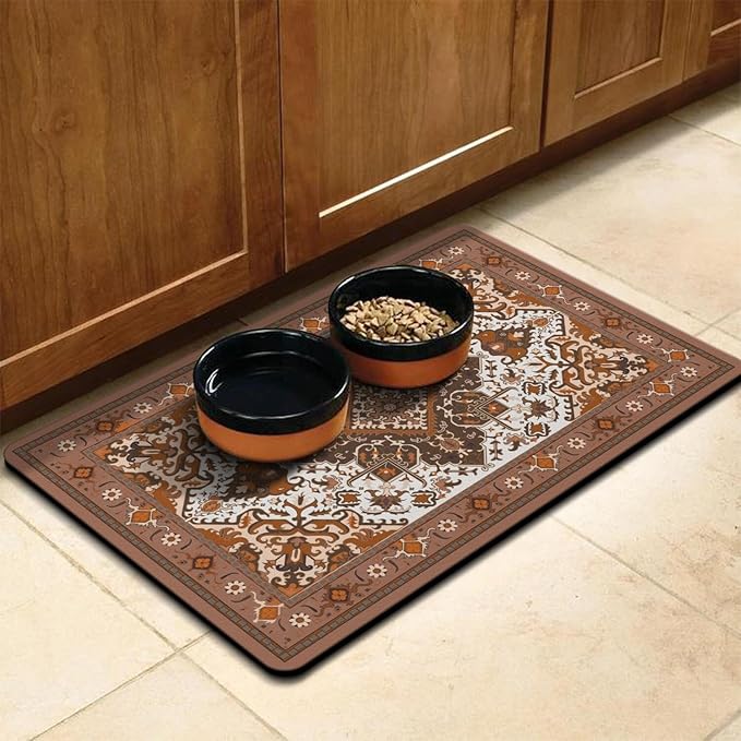 Pet Feeding Mat for Floors Waterproof Dog Mat for Food and Water Absorbent - Image 8