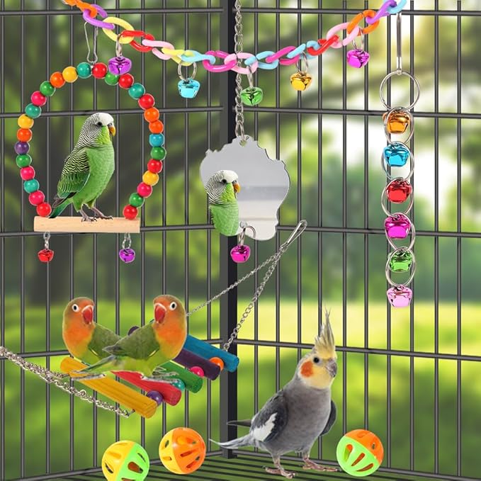 YIXUND Bird Toys for Parakeets, Cockatiels, Love Birds, Budgerigar - Image 3