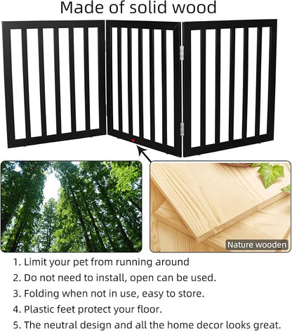 Dog Gate Indoor, Freestanding Dog Fence - Image 6