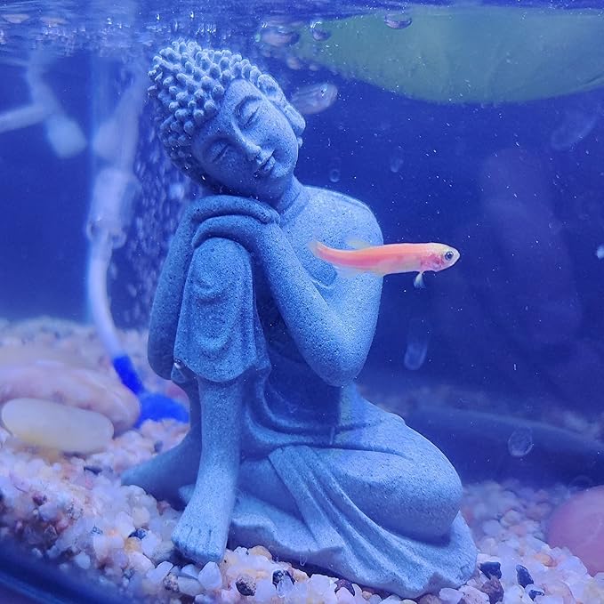 Fish Tank Buddha Statue Decorations Aquarium Decor Betta Fish Tank Accessories - Image 4
