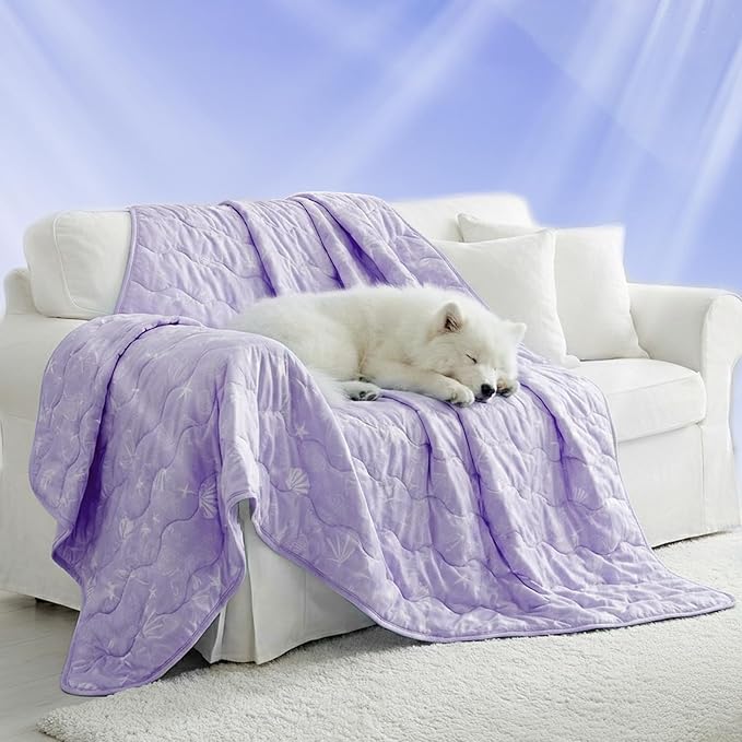 NWK Dog Cooling Blanket, Q-Max>0.345, Ice Silk Cool to Touch Material, by NWK