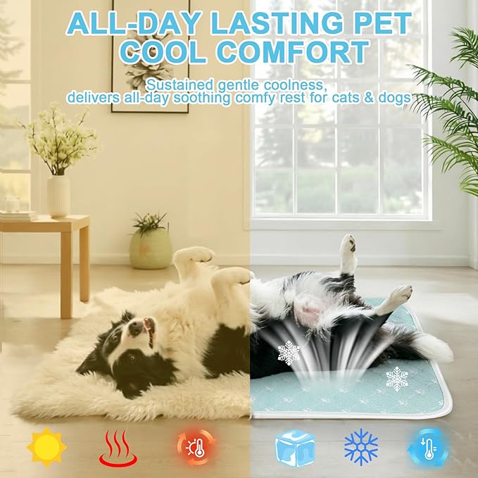 Cooling Mat for Dogs, Thin Breathable Blanket, Anti-Slip Bottom, Portable for - Image 7