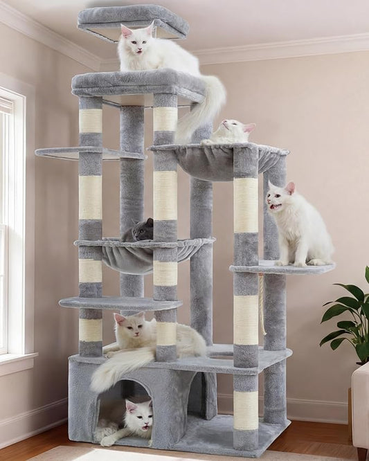 Heybly Cat Tree, 71-Inch Tall Cat Tower by HEYBLY