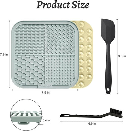 MateeyLife 2PCS Large Lick Mat for Dogs and Cats, Licking Mats for Dog Anxiety - Image 6