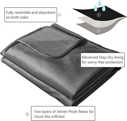 Ameritex Pet Bed Blanket Reversible 100% Waterproof Velvet Super Soft - Image 6