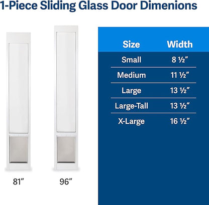 PetSafe 1-Piece Sliding Glass Pet Door - Image 3