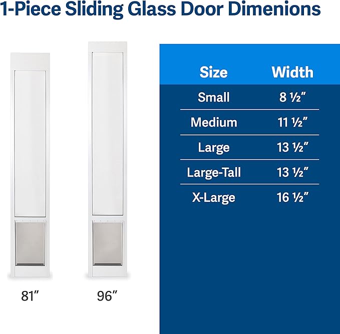 PetSafe 1-Piece Sliding Glass Pet Door - Image 6
