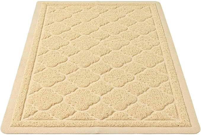 WePet Cat Litter Box Mat, Kitty Premium PVC Pad, Durable Trapping Rug, by WePet