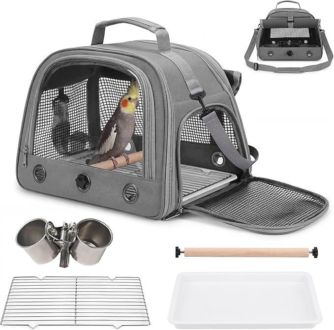 Bird Carrier, Lightweight Breathable Bird Backpack, Portable Wild Bird Carrier by Unknown