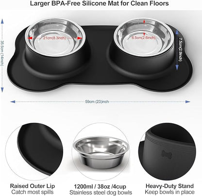 AsFrost Dog Food Bowls Stainless Steel Dog Bowls - Image 2