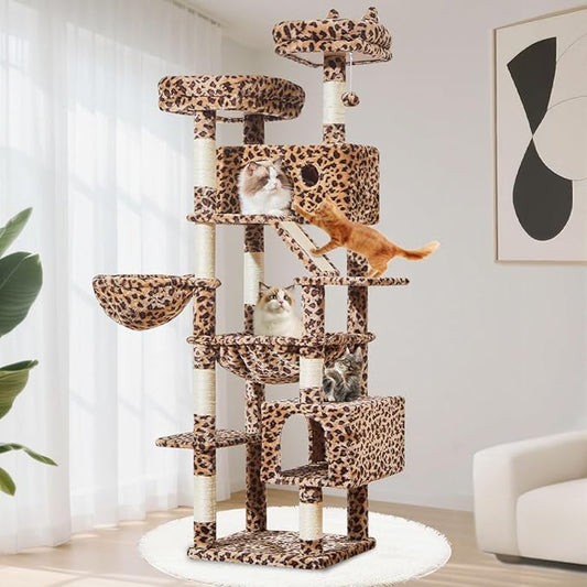 Taoqimiao Cat Tree 71-Inch, Cat Tower by Taoqimiao