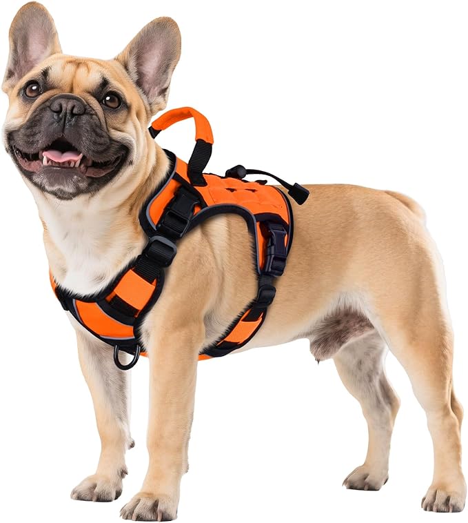 WINGOIN Orange Tactical Dog Harness by WINGOIN