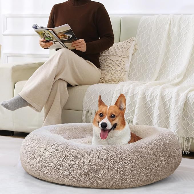 JOLLYVOGUE Dog & Cat Bed, Calming Anti-Anxiety Pet Bed - Image 6