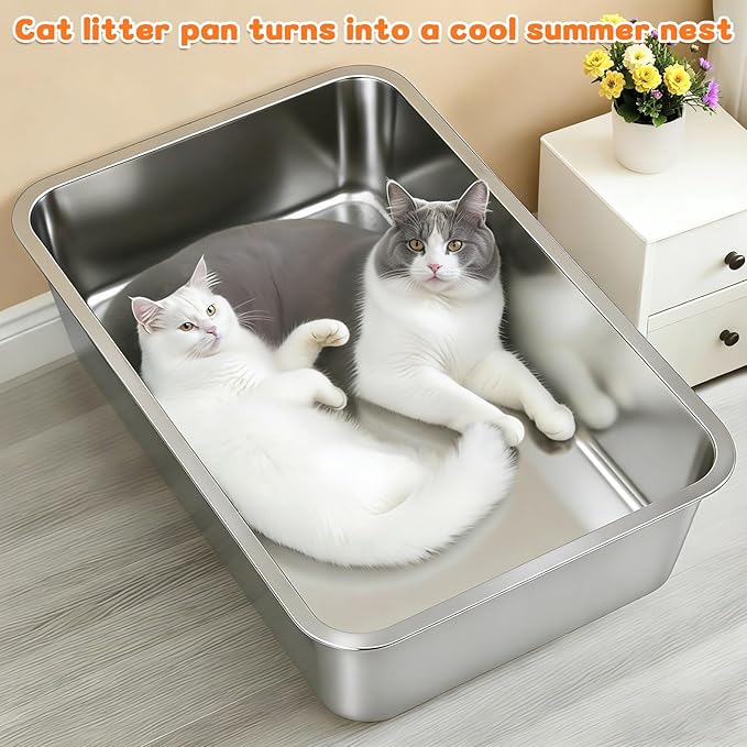 XXL Stainless Steel Litter Box - Image 8