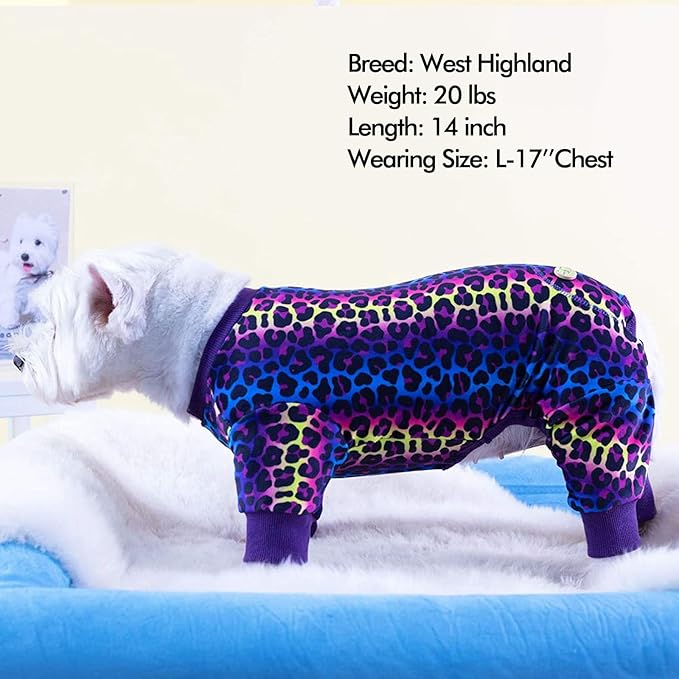KYEESE Dog Pajamas Stretchy Pet Jammies Coat Comfy Pet Onesie Costume Velvet - Image 5