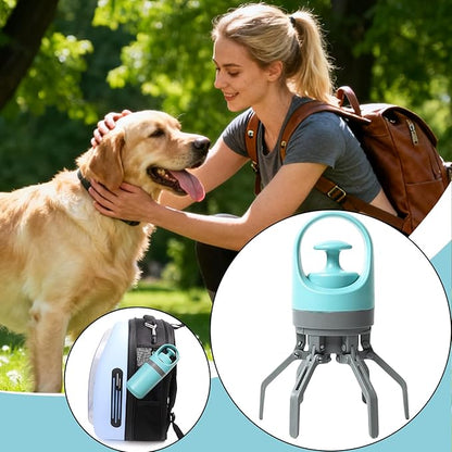 Pet Waste Scooper, Portable Claw Grabber Tool, Poop Bag Dispenser Included - Image 3