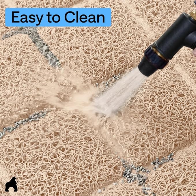 GORILLA GRIP Cat Litter Box Mat, Cushioned Coil Mesh Litter Trapping Mats - Image 9