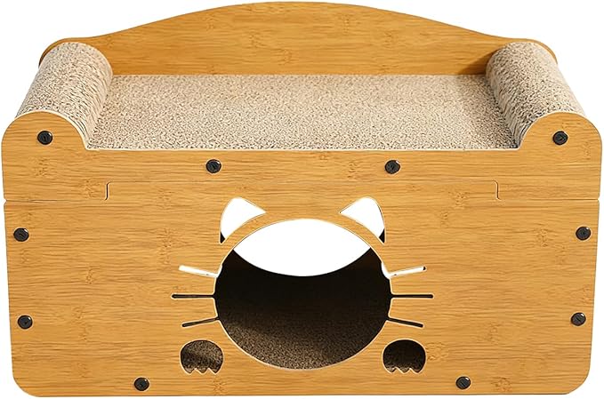 Cat Scratcher House, 2-in-1 Cardboard Cat House - Image 8