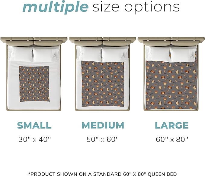 Karisma Decor Grey Woof Plush Pet Lightweight Blanket - Image 4