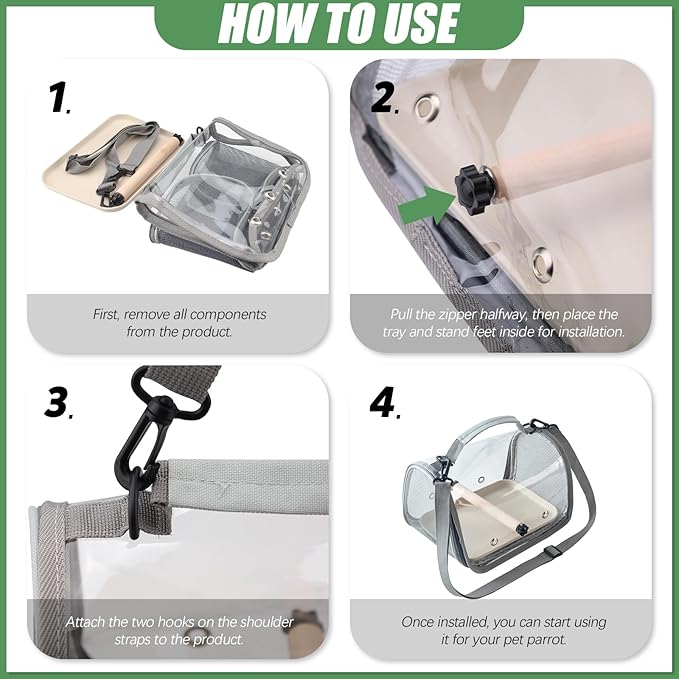 Small Bird Travel Carrier Cage - Image 3