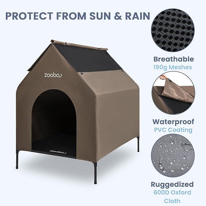 Zooba 36" Large Dog House for Large Dog Indoor or Outside, Weatherproof 600D - Image 9